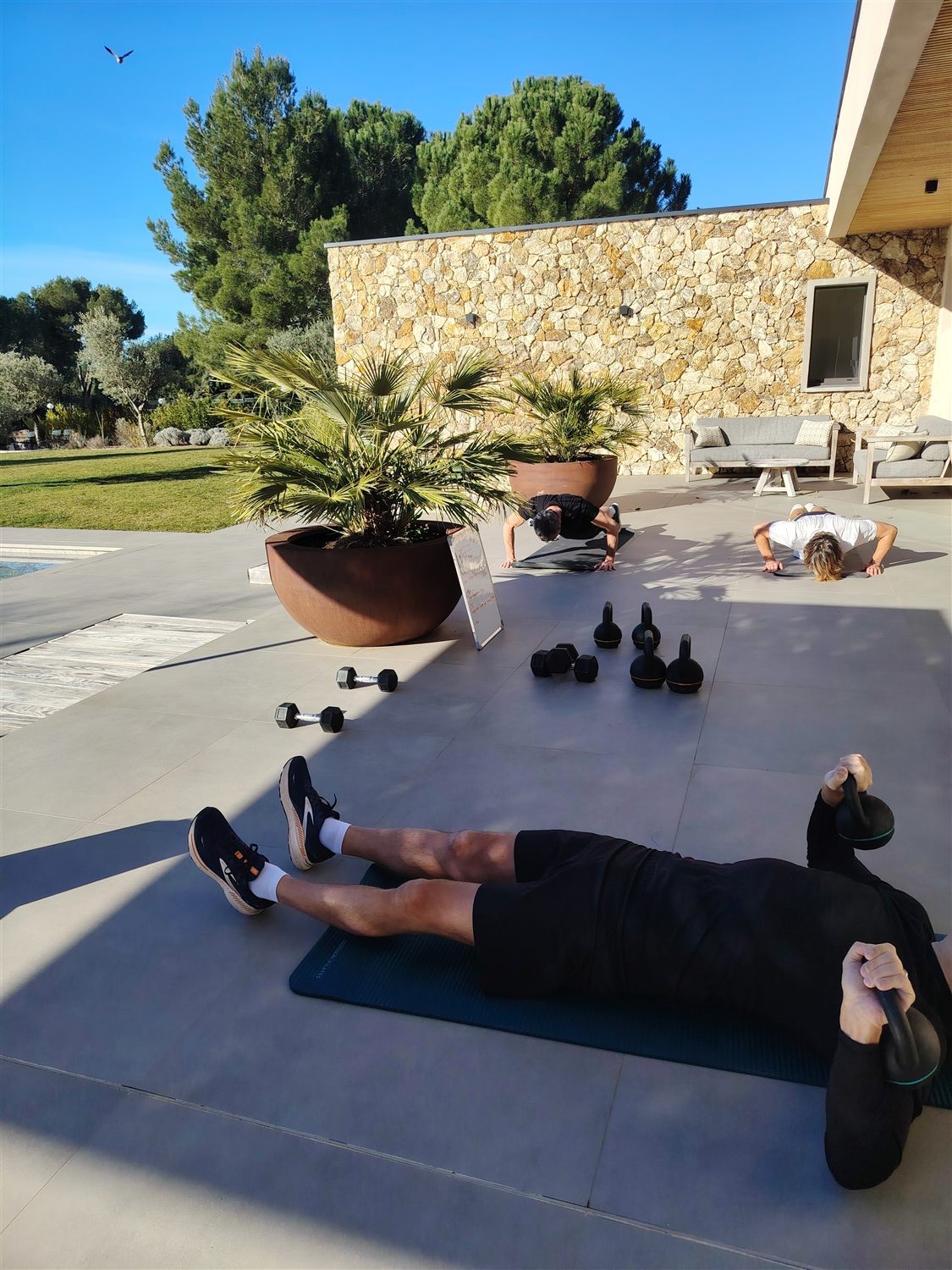 Séance de coaching en groupe en entreprise